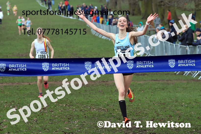 Womens Under-17s, 2024 CAU Inter Counties Cross Country Champs., Wollaton Park, Nottingham. Photo: David T. Hewitson/Sports for All Pics
